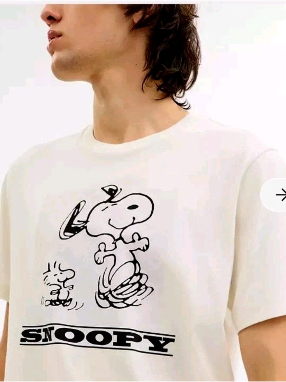 Coach X Peanuts Snoopy Graphic White Crewneck T-Shirt NWT